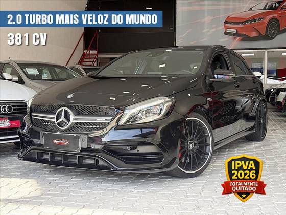 MERCEDES-BENZ A 45 AMG 2.0 16V TURBO GASOLINA 4P AUTOMATIZADO MERCEDES-BENZ A 45 AMG 2.0 16V TURBO GASOLINA 4P AUTOMATIZADO